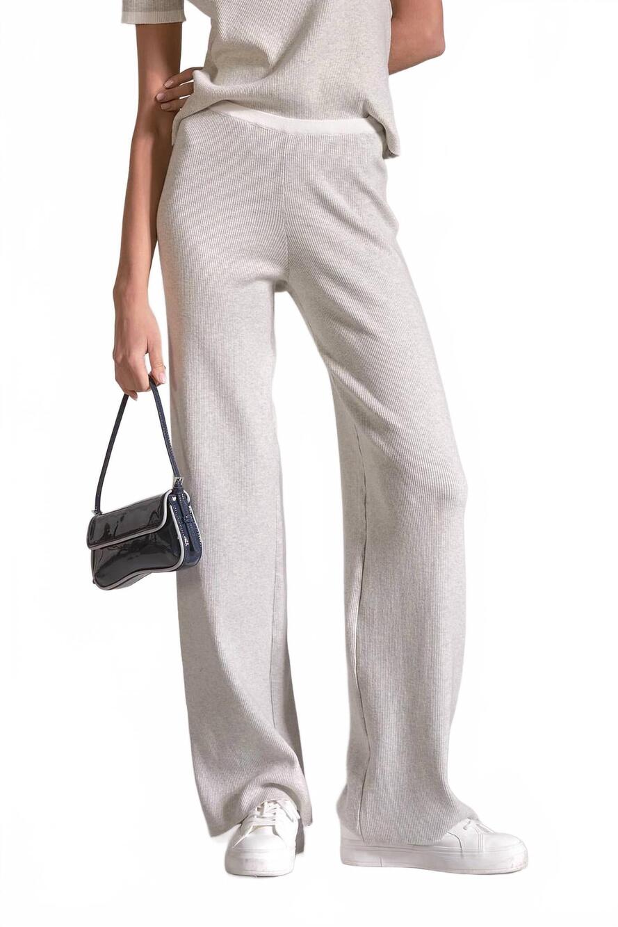 NEW ELAN ribbed lounge pants in grey